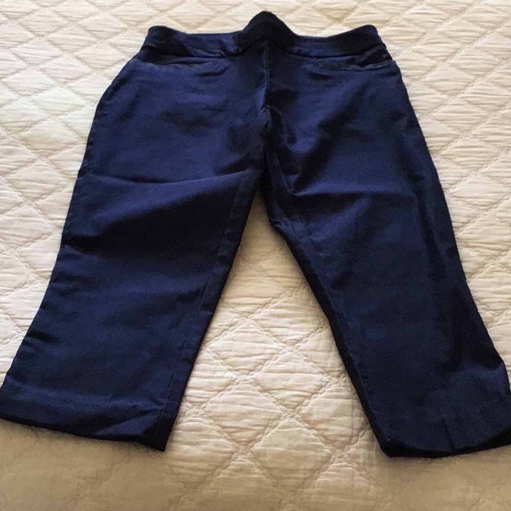 Dark Blue dressy capris size 2